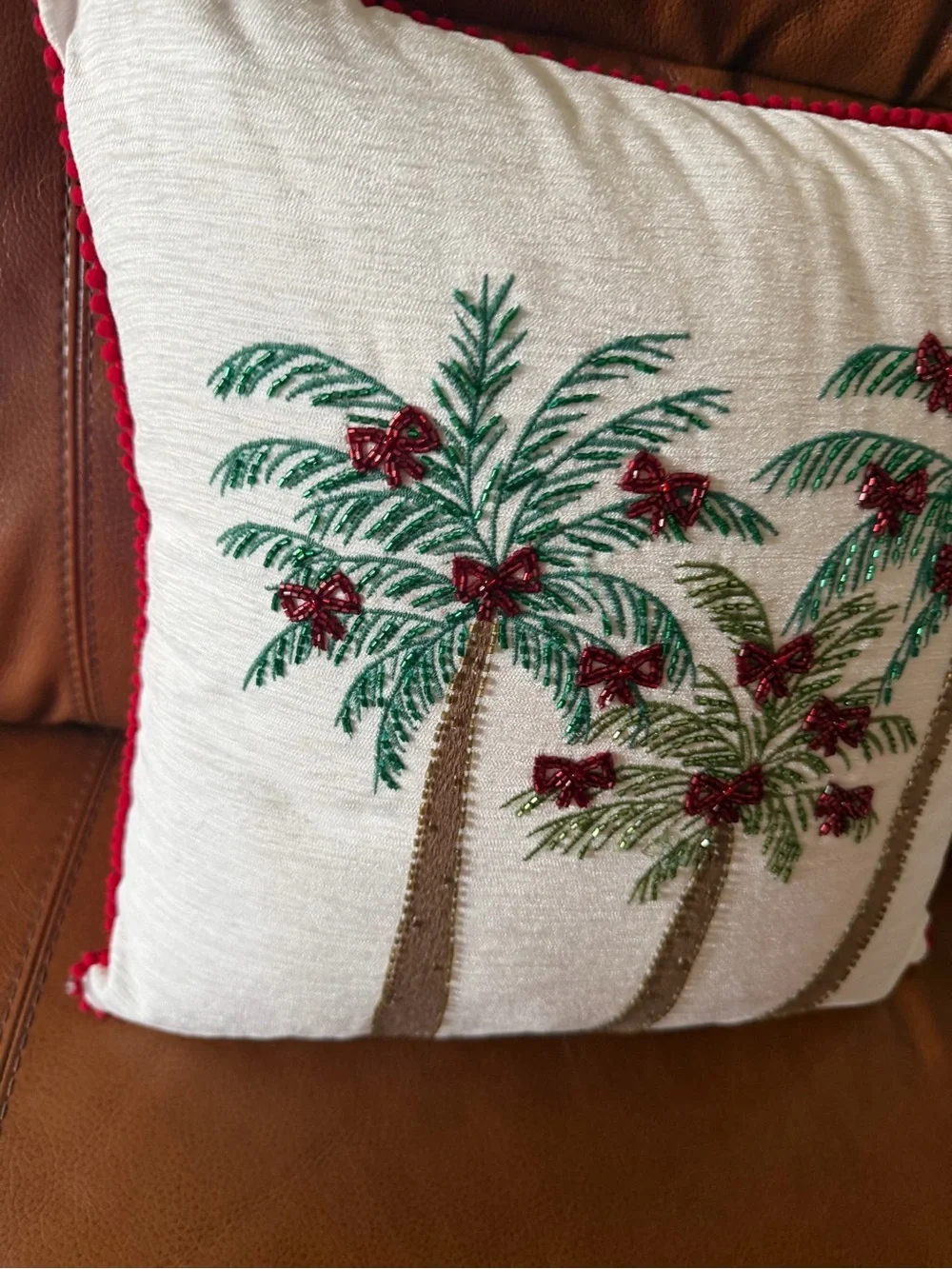C&C Co. Home  tropical Christmas pillow
